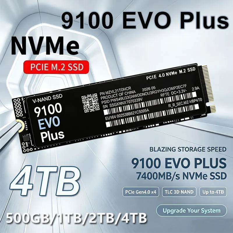 9100 EVO Plus M.2 NVMe SSD 1 Т – обзор и цена M.2 Nvme 4Tb Pcie 4.0 Ssd